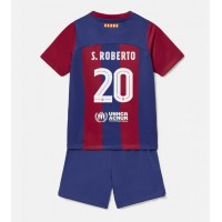 Barcelona Sergi Roberto #20 Domaci Dres za djecu 2023-24 Kratak Rukav (+ Kratke hlače)